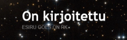 On kirjoitettu